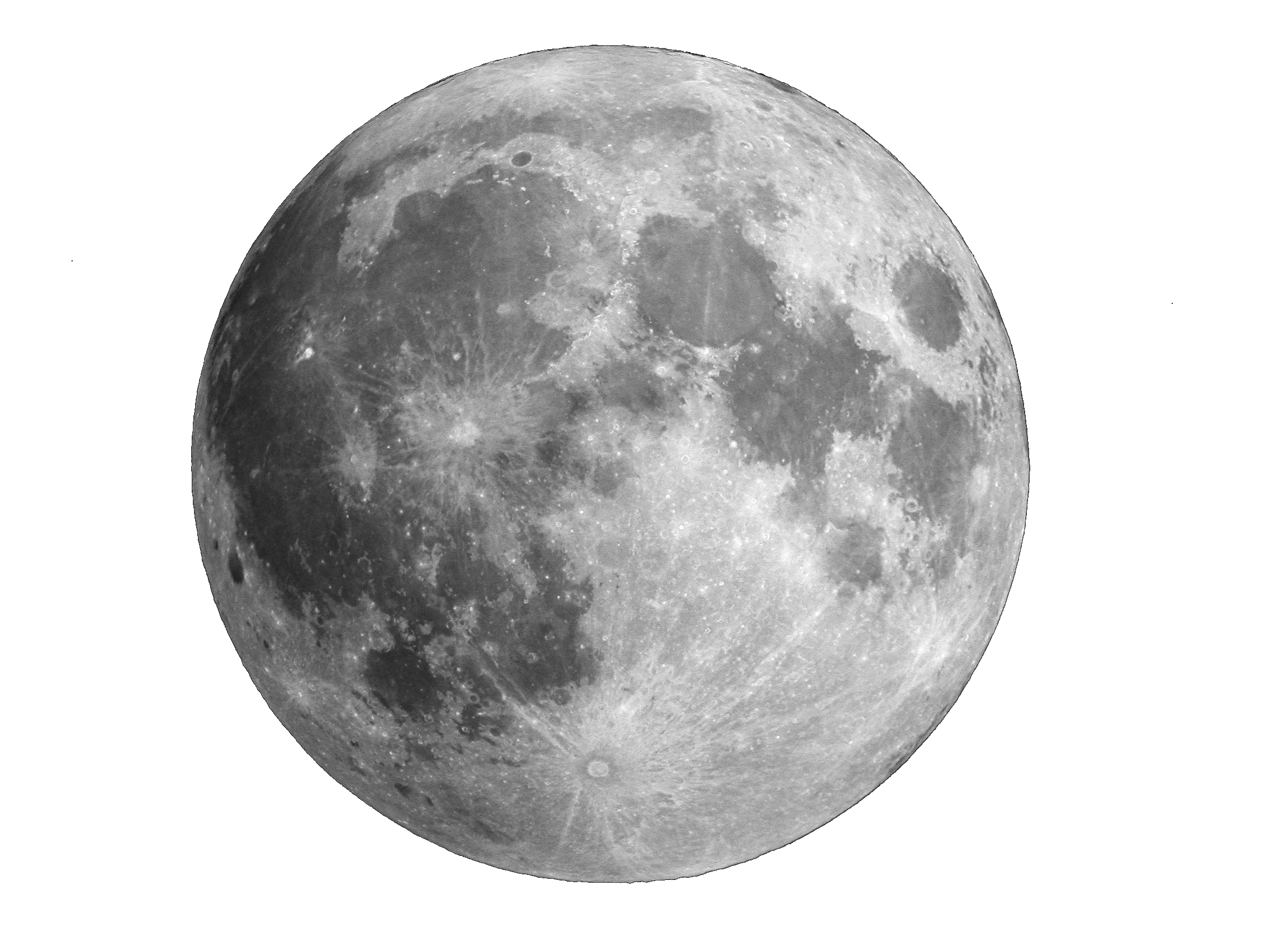 Detailed Grayscale Lunar Surface Clipart: A Photorealistic Representation of Earth's Celestial Companion