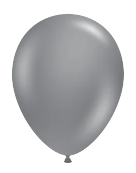 Elegant Silver Gray Matte Balloon Clipart for Digital Design Projects