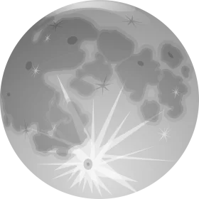 Ethereal Moonscape Clipart: Celestial Luminescence and Starry Whispers
