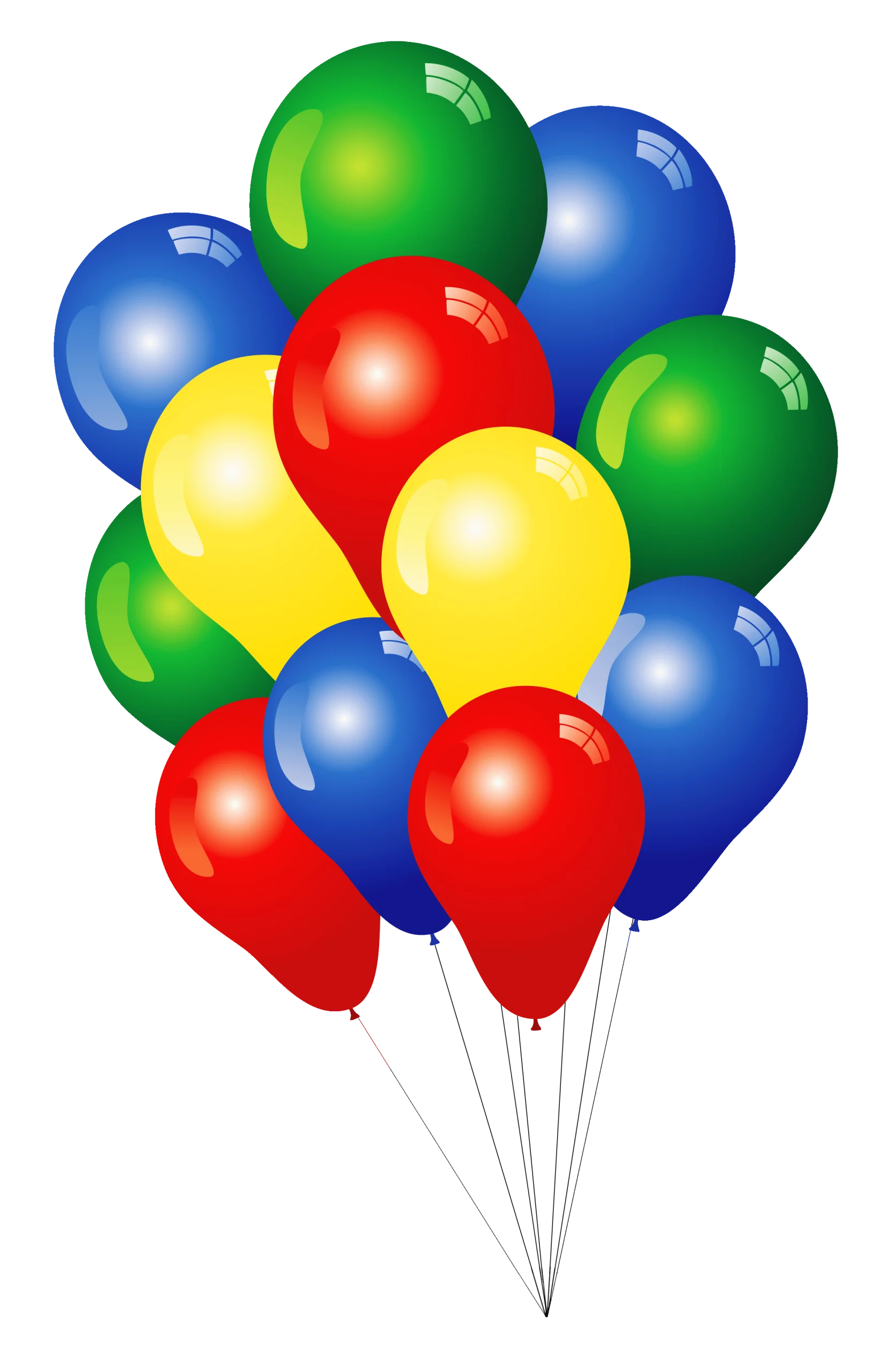 Festive Party Celebration Colorful Balloon Clipart Design Collection