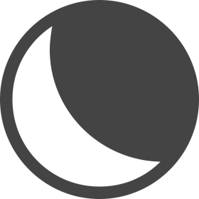 Minimalist Lunar Eclipse Silhouette Clipart Design with Soft Gradient Shades