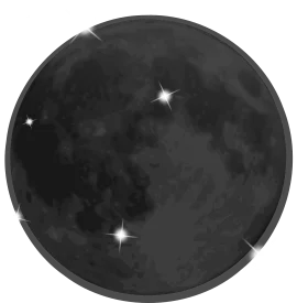 Monochromatic Lunar Clipart: Soft Grayscale Moon Surface with Starry Highlights