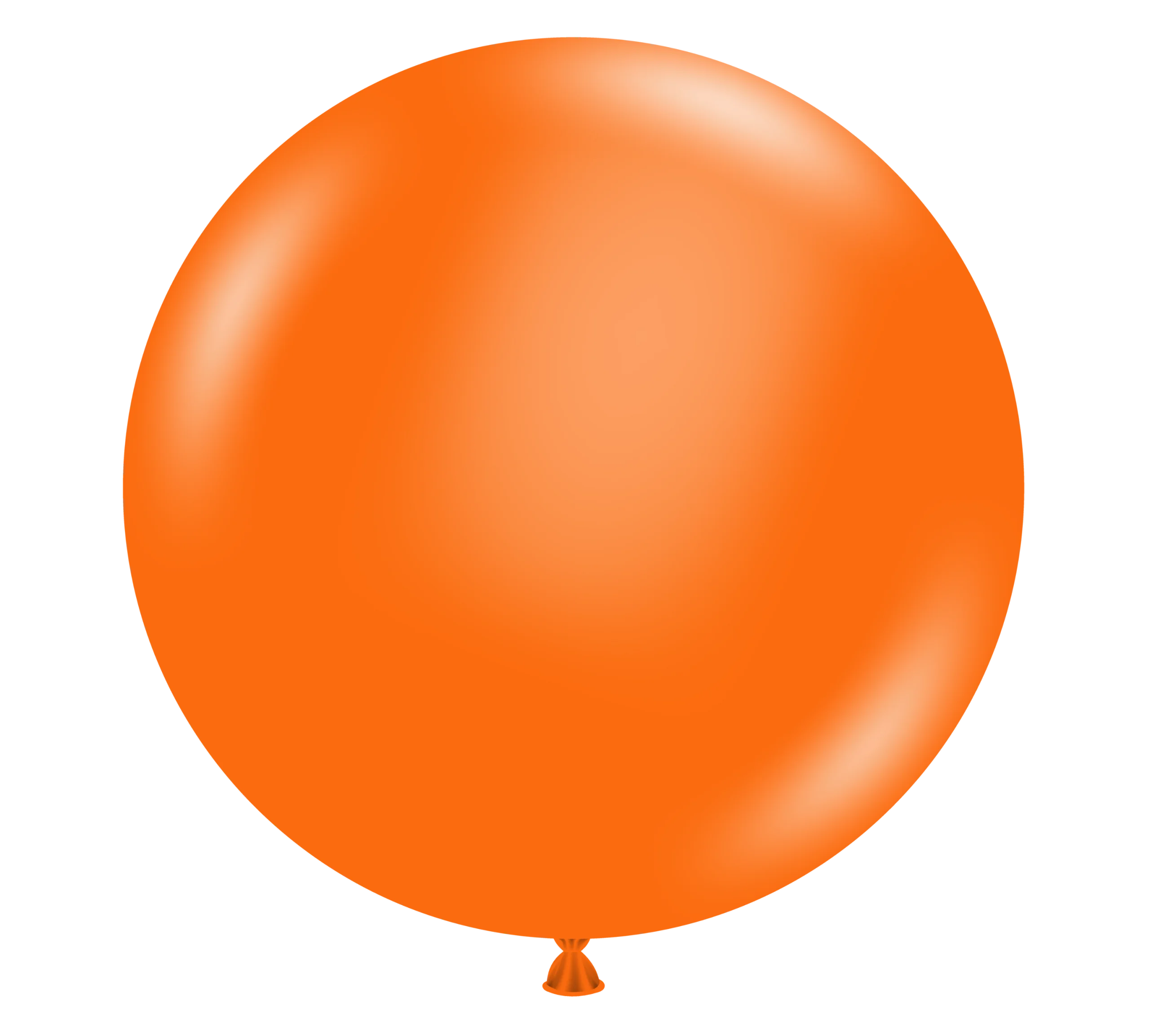 Perfectly Round Orange Balloon Clipart Illustration for Party Decor