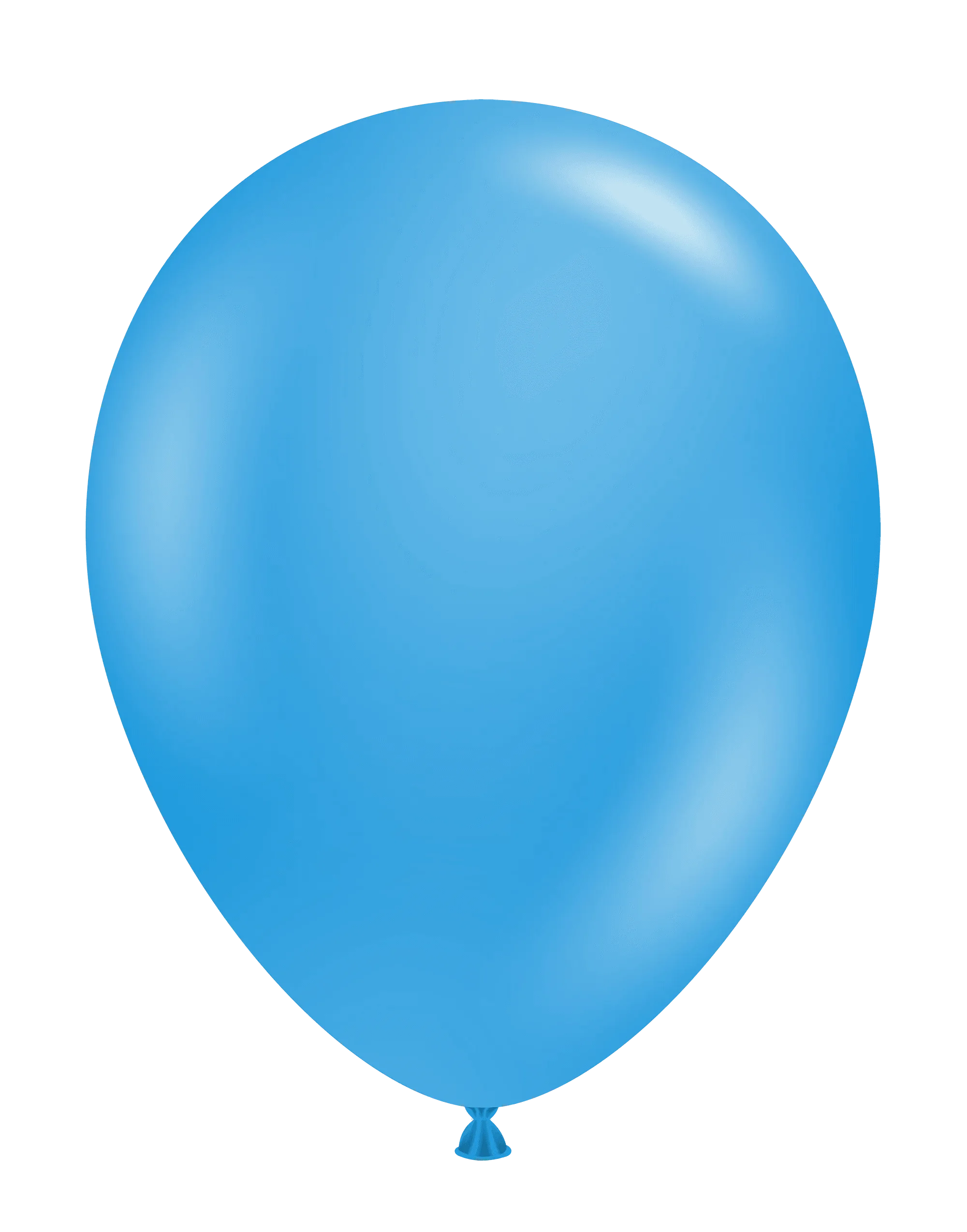 Soft Azure Blue Balloon Clipart: Classic Inflatable Party Decoration Design