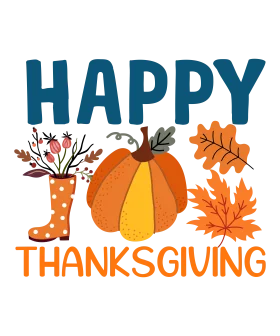 Cheerful Autumn Thanksgiving Clipart Celebrating Harvest Season Delights