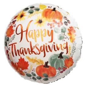 Festive Autumn Harvest Thanksgiving Celebration Balloon Clipart Design