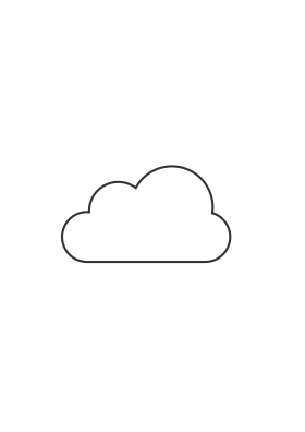 Minimalist Cloud Clipart: Simple Elegant Line Art Design for Digital Projects