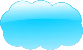 Soft Blue Sky Cloud Clipart Design Element for Digital Graphics