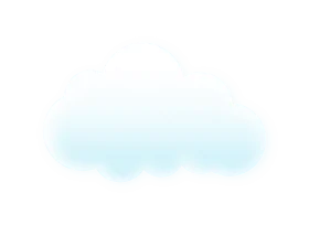 Soft Pastel Blue Sky Gentle Cloud Clipart Illustration Design