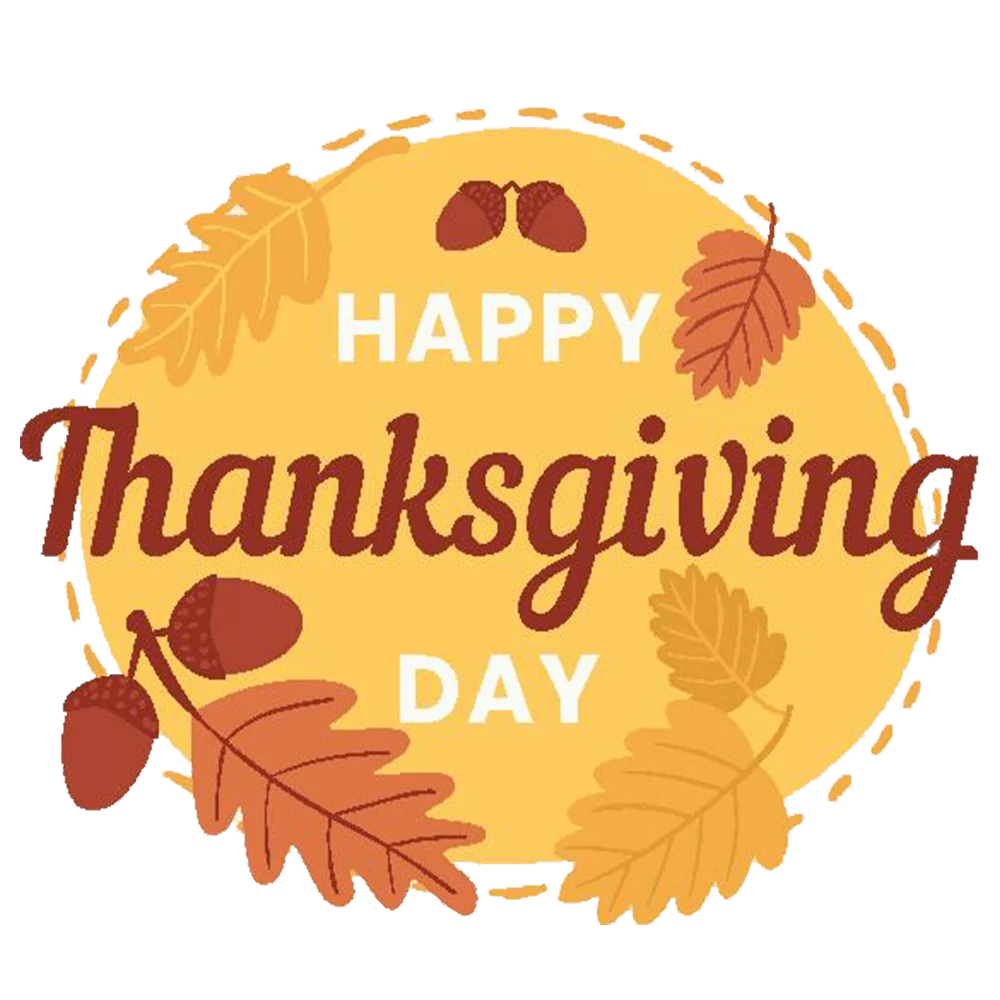 Warm Autumn Thanksgiving Day Celebration Festive Clipart Design