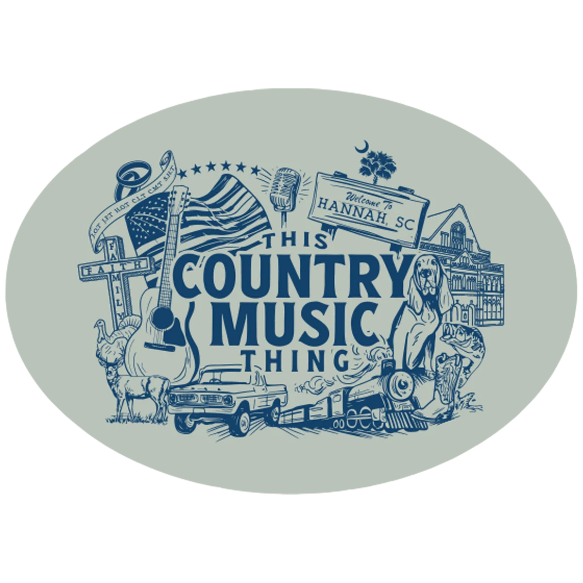 This Country Music Thing - A Nostalgic American Folklore Clipart Design