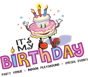 Whimsical Birthday Celebration Clipart with Cheerful Cartoon Cake Character