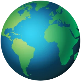 Elegant Simplified Global Representation Earth Clipart Graphic Design