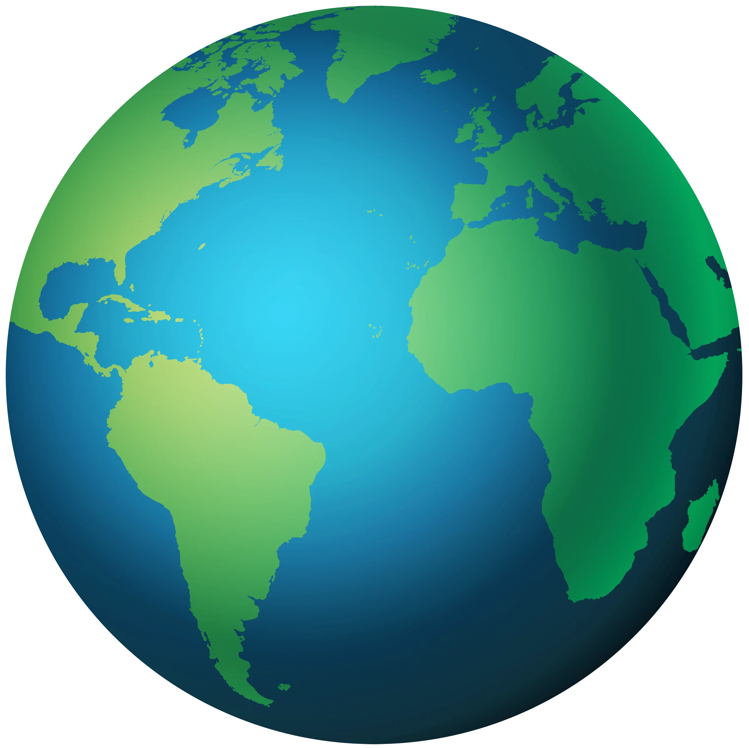 Elegant Simplified Global Representation Earth Clipart Graphic Design