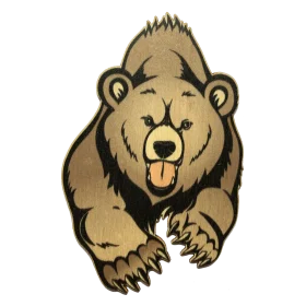 Playful Cartoon Bear Clipart Illustration with Cute Expressive Character Design