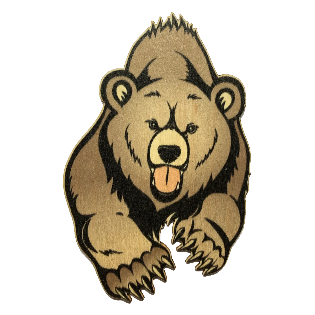 Playful Cartoon Bear Clipart Illustration with Cute Expressive Character Design