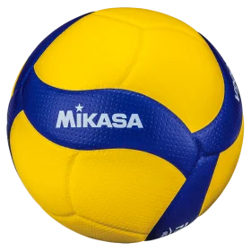 Mikasa Official Volleyball Clipart Design in Bold Yellow and Blue