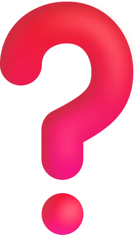 Bold 3D Gradient Question Mark Clipart Symbol of Curiosity and Inquiry