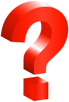 Bold 3D Red Question Mark Clipart: A Symbolic Graphic of Curiosity and Inquiry