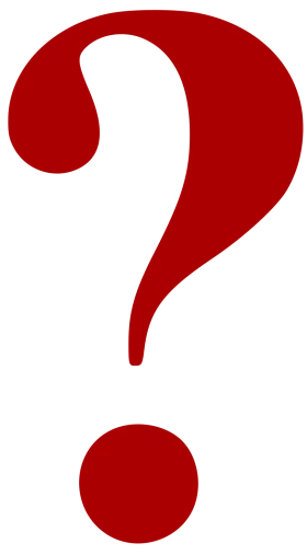 Bold Red Question Mark Clipart Symbol of Curiosity and Uncertainty