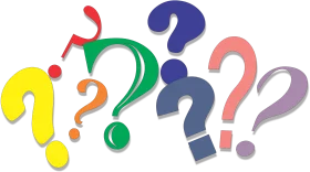 Colorful Enigmatic Question Mark Symbols Exploring Curiosity and Inquiry Clipart Design