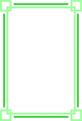 Elegant Lime Green Geometric Border Clipart with Clean Modern Design