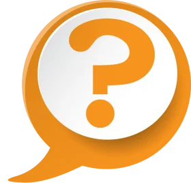 Inquisitive Orange Question Mark Speech Bubble Clipart Design Element