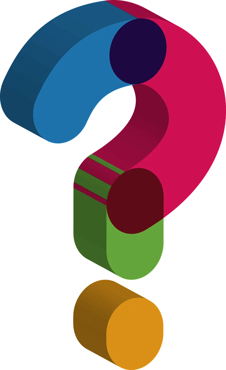 Multidimensional Question Mark Clipart: A Geometric Perspective on Curiosity