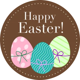 Charming Easter Egg Celebration Clipart Design with Pastel Springtime Elements
