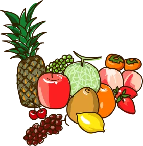 Colorful and Delightful Tropical and Seasonal Fruits Clipart Collection