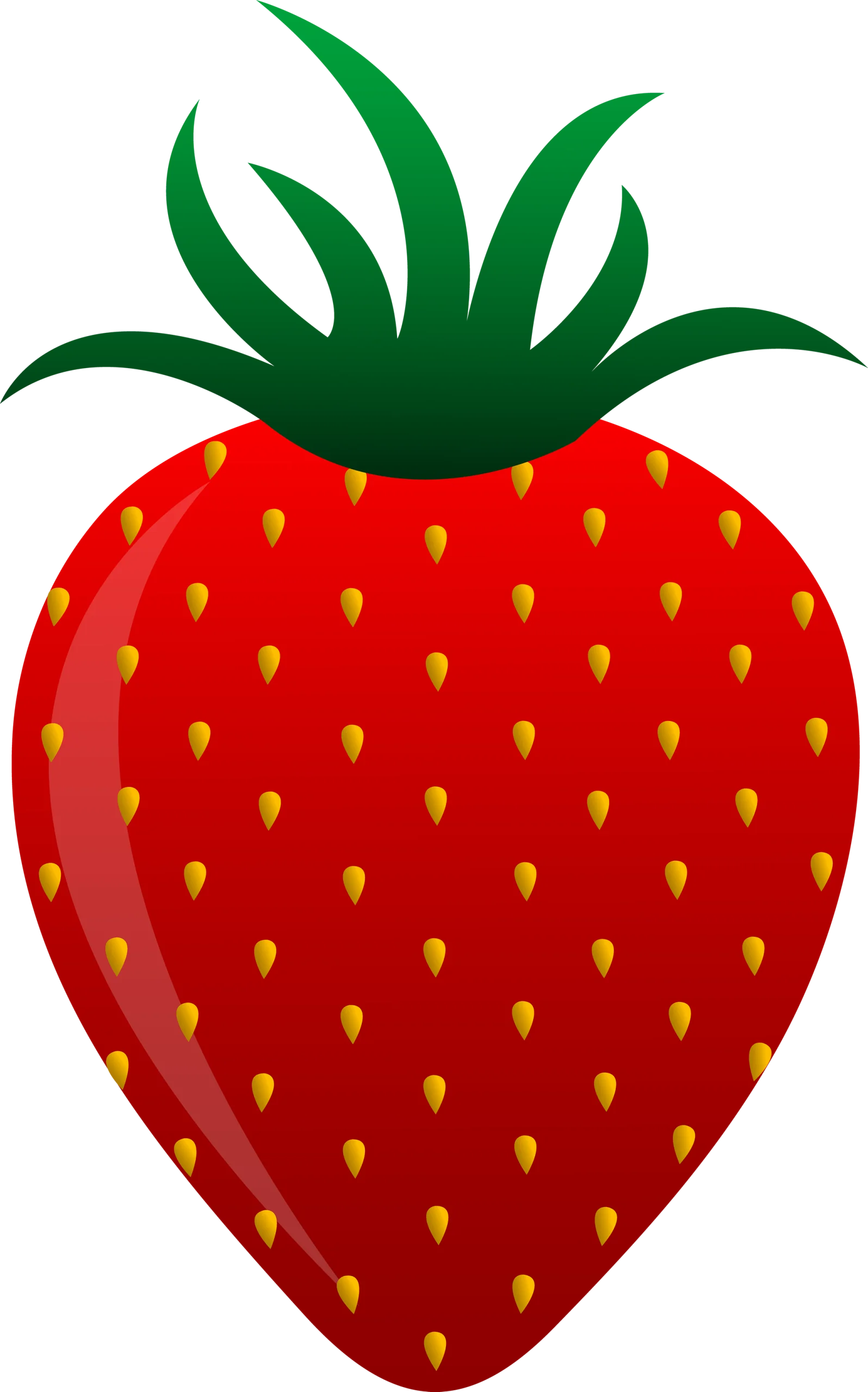 Plump and Juicy Strawberry Clipart: A Delightful Graphic Design Illustration