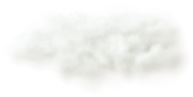 Soft Ethereal White Clouds Clipart Illustration for Design Projects