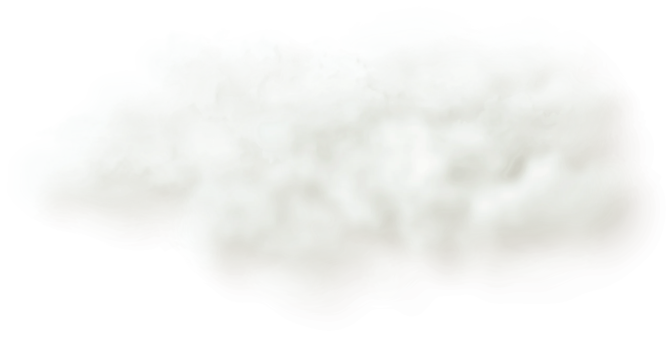 Soft Ethereal White Clouds Clipart Illustration for Design Projects