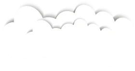 Soft White Paper-Cut Style Fluffy Cloud Clipart Design Element