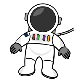 Adorable Cartoon Astronaut Clipart: Exploring Space with Playful Charm