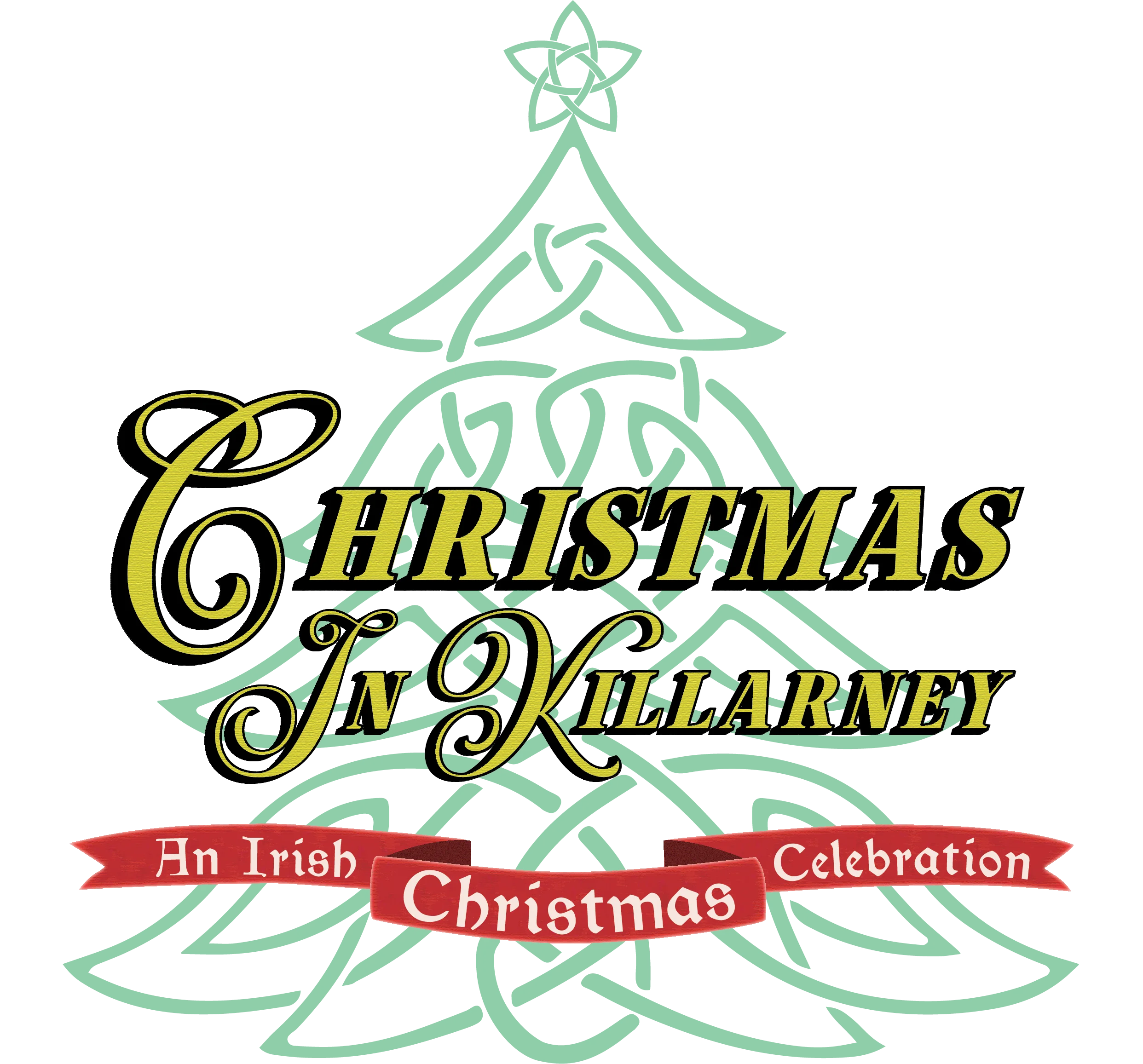 Christmas in Killarney Festive Irish Holiday Celebration Clipart Design