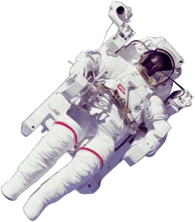 Detailed Astronaut Spacewalk Clipart Illustration of Extraterrestrial Explorer