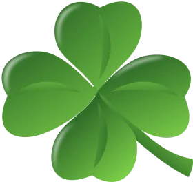 Lucky Four-Leaf Clover Shamrock Clipart: A Symbol of Irish Charm and Fortune