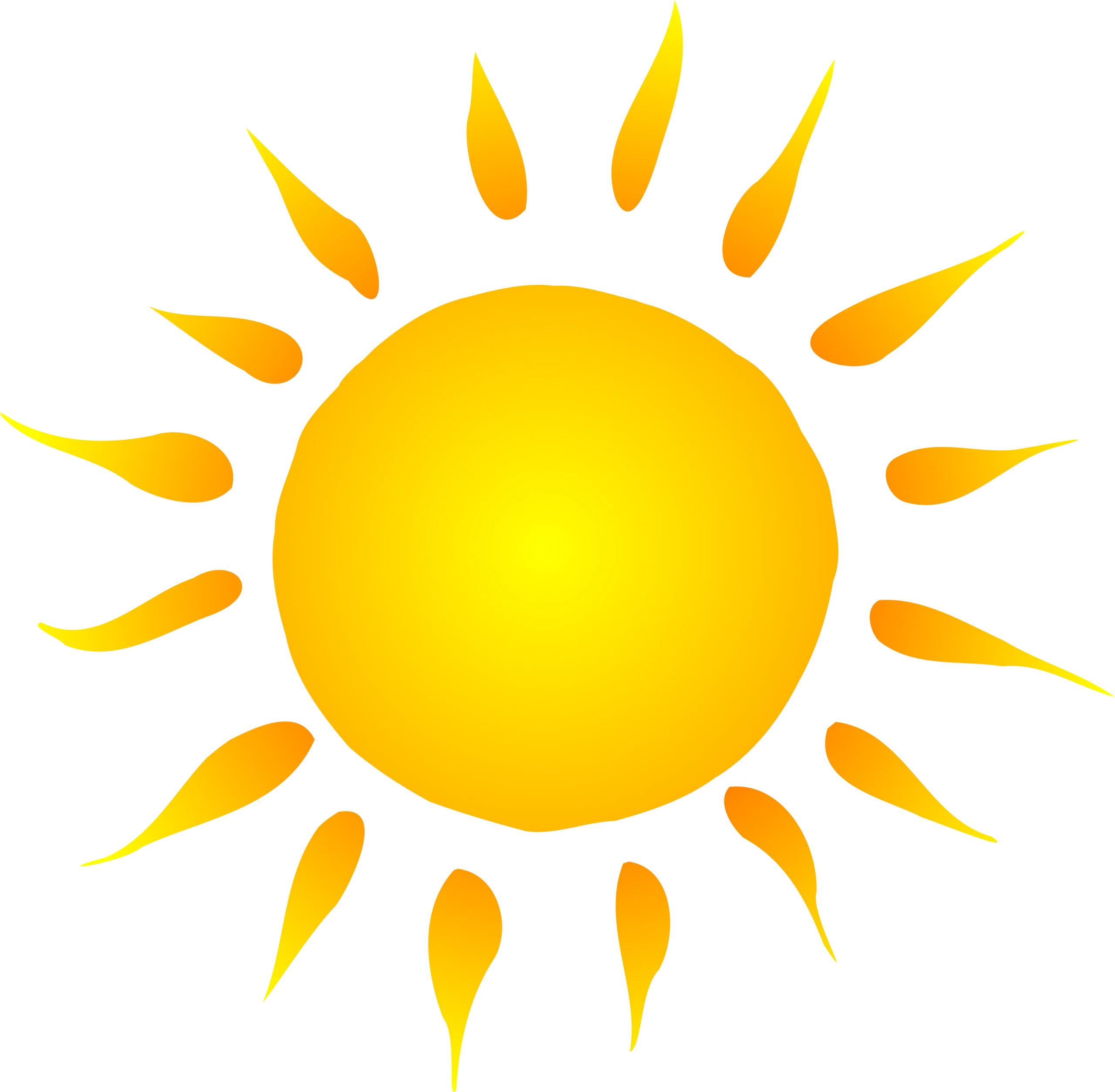 Cheerful Radiant Sunshine Clipart Symbolizing Warmth and Positivity