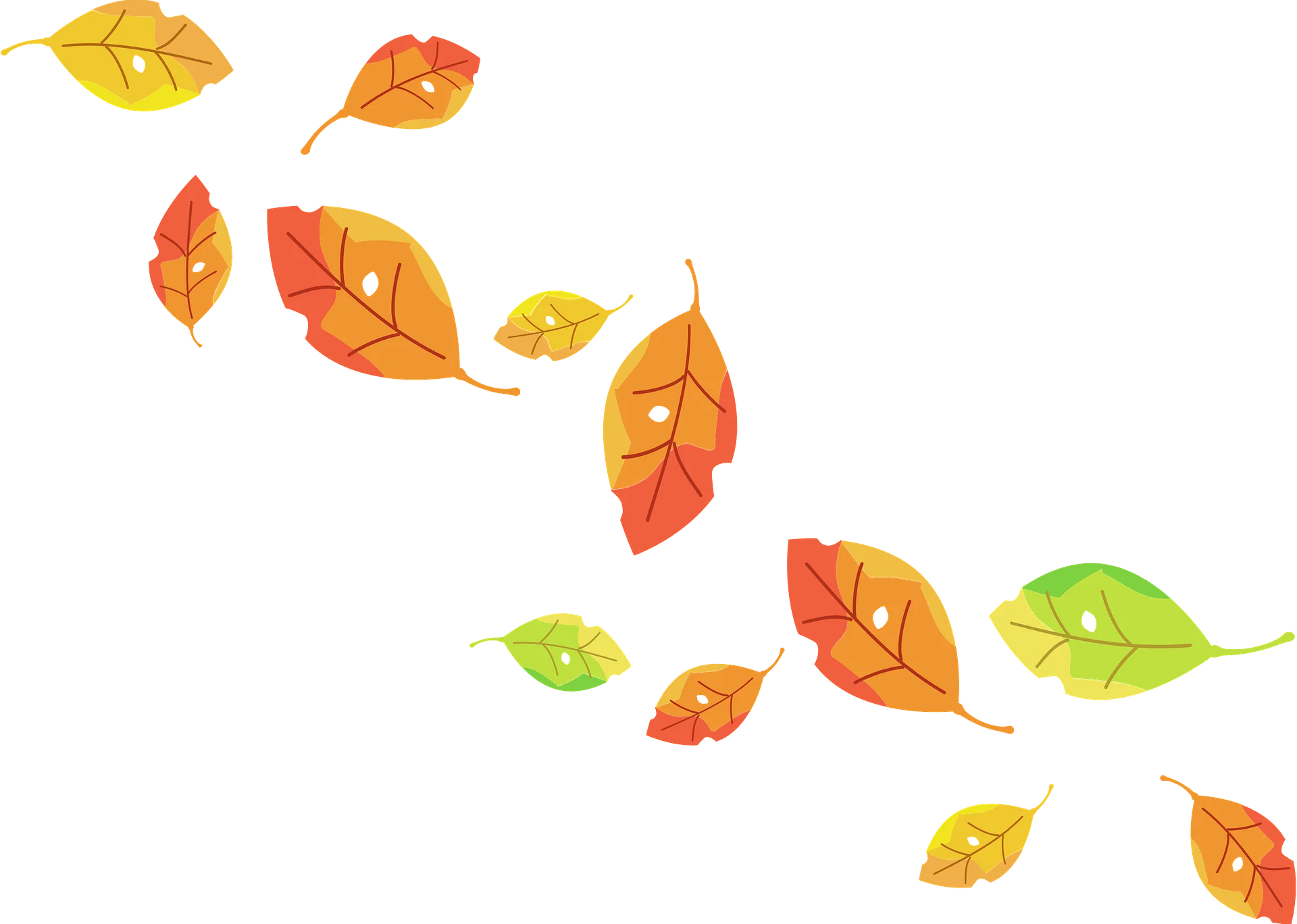 Graceful Autumn Leaves Dance: Whimsical Falling Foliage Animation