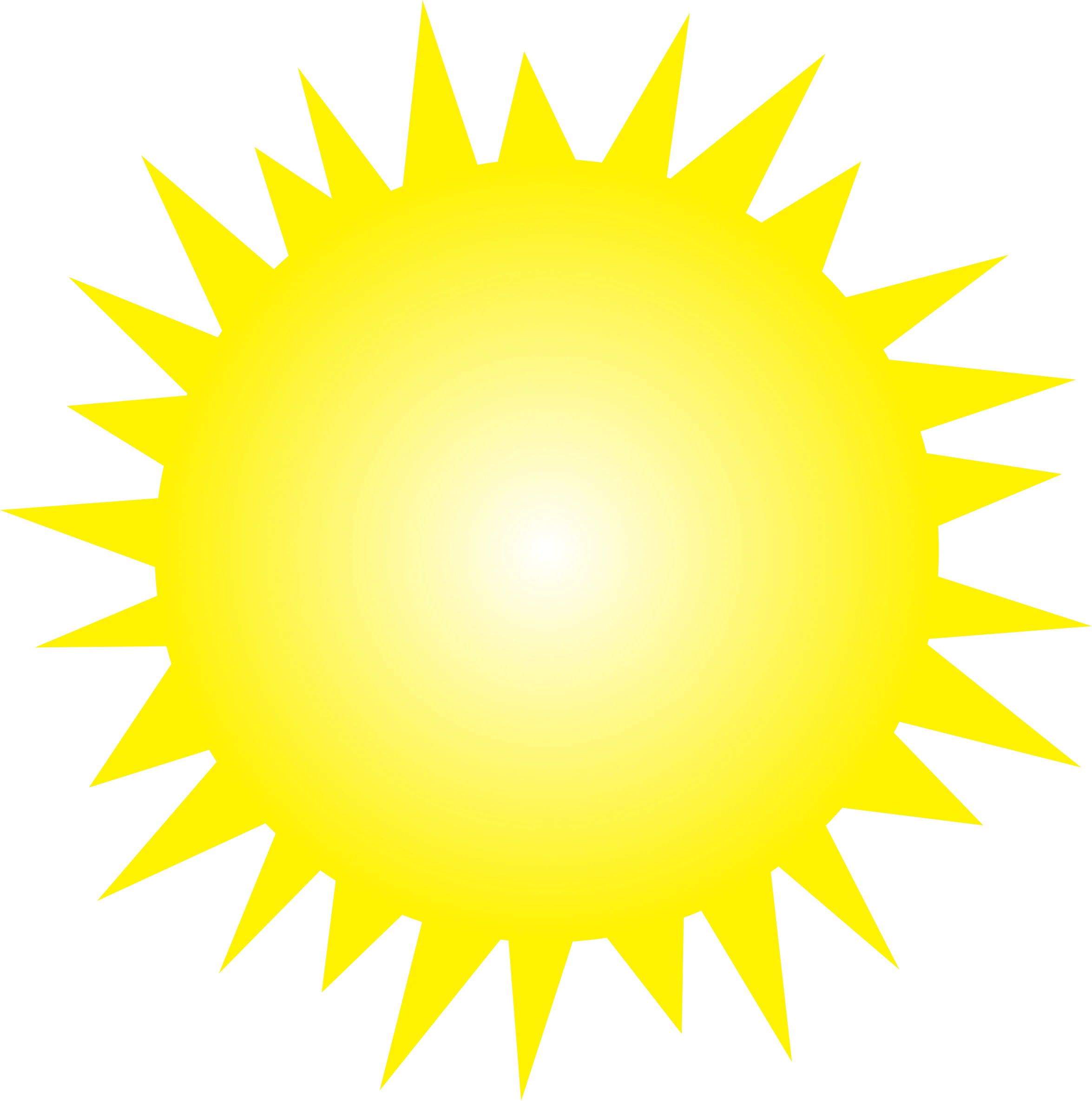 Radiant Golden Sun Clipart: A Luminous Burst of Solar Warmth and Brilliance