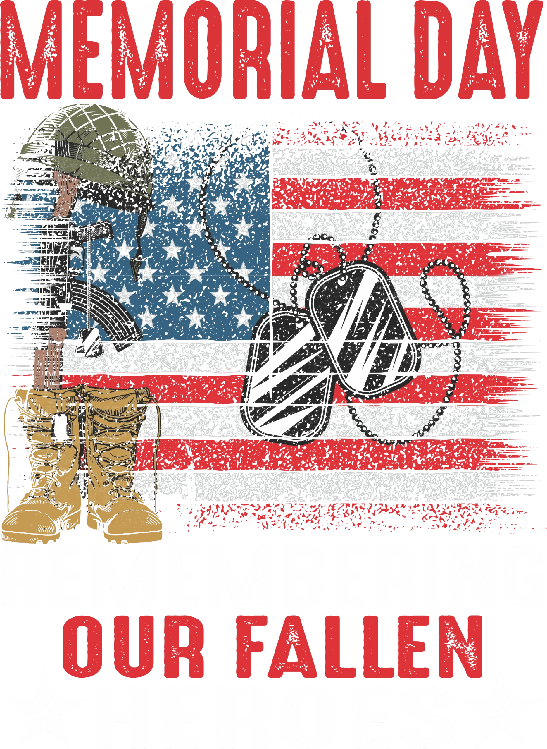 Honoring Heroes: Memorial Day Clipart Tribute to Fallen Military Service Members
