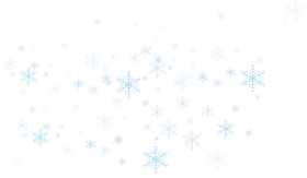 Delicate Blue Snowflake Clipart Scattered Across Pristine Winter Background