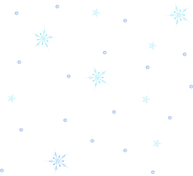 Delicate Winter Snowflakes Clipart on Soft White Background