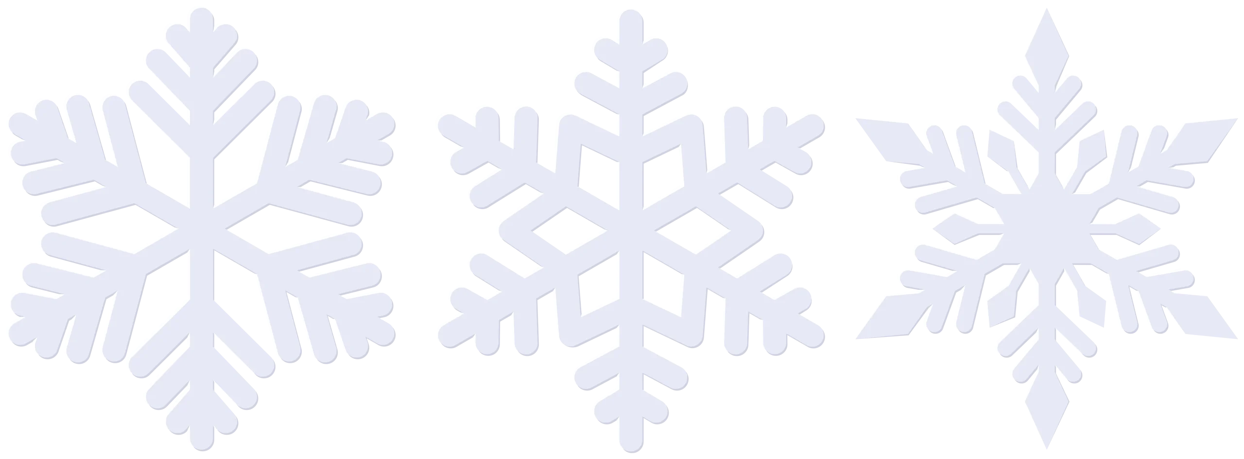 Delicate Winter Wonderland Snowflake Clipart Collection of Intricate Crystal Patterns
