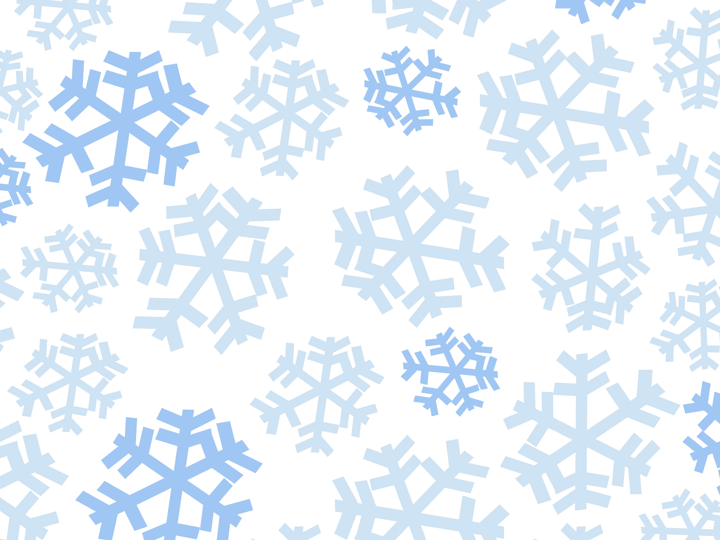 Delicate Winter Wonderland Snowflakes Clipart: Frosty Geometric Patterns