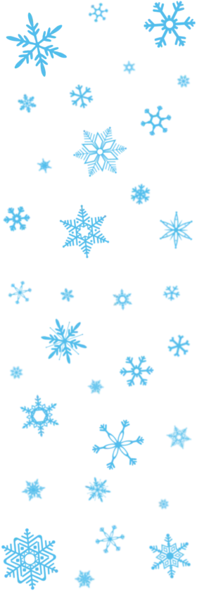Winter Wonderland Blue Snowflake Clipart Collection - Frosty Crystal Designs