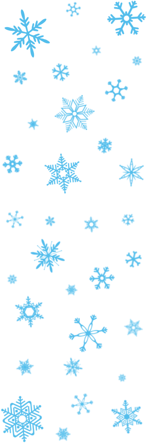 Winter Wonderland Blue Snowflake Clipart Collection - Frosty Crystal Designs