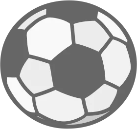 Classic Soccer Ball Geometric Graphic Design Clipart Illustration
