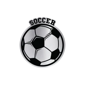 Classic Soccer Ball Monochrome Clipart Design for Sports Enthusiasts